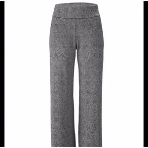 CABI Women’s 3740 Bond Trouser Pant Sz 8L Glen Plaid Grey NWT Side Zip Wide Leg